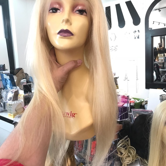 Fulllace Wig Blonde Sale tax time buy Human hair main image 6